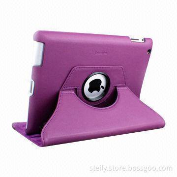 360° PU Leather Rotating Case for iPad 3, Good Quality with Factory Price